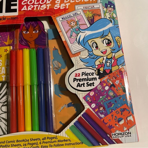 Anime Artist Set - Color & Design Comic Bk  Set - Horizon Group - New - Picture 4 of 5